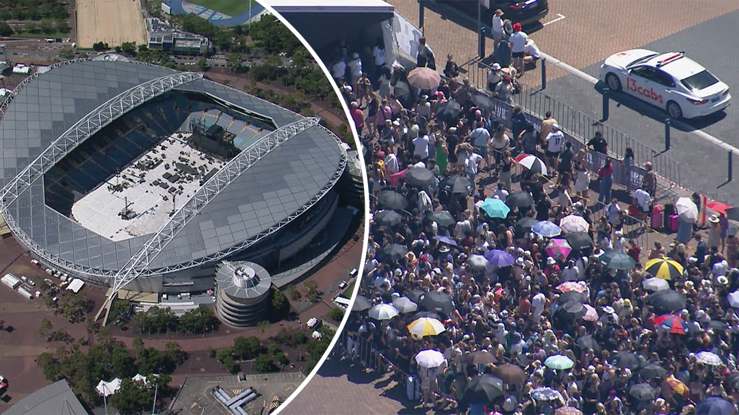 Sydney fans flock to Accor Stadium hours before first Taylor Swift show