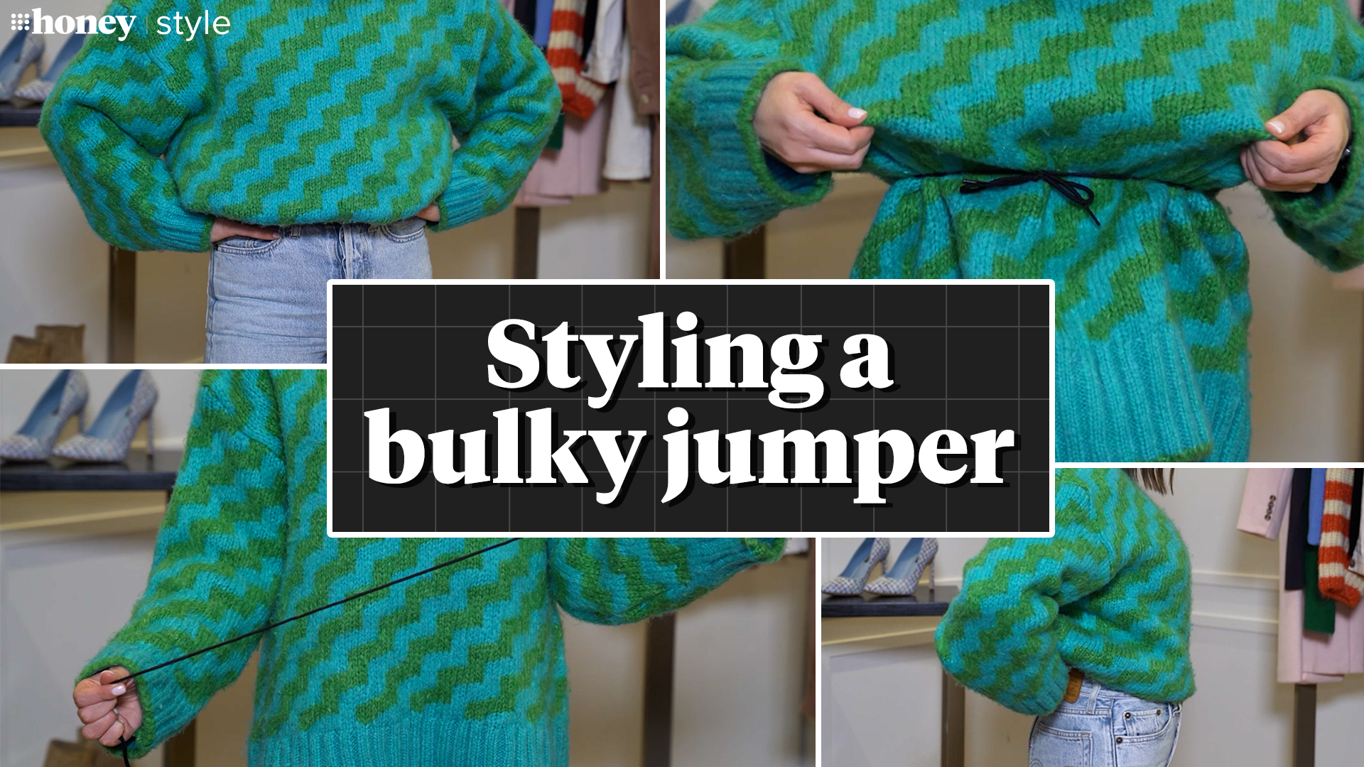 Three clever ways to style a bulky jumper