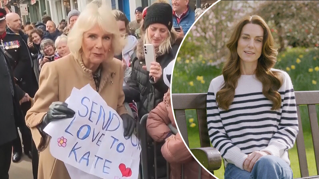 Camilla gives update on Kate during public outing