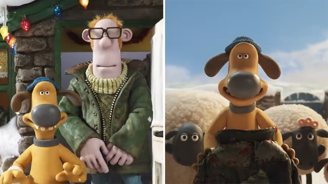 Christmas ads 2023 - Barbour Shaun the Sheep x Baa-bour