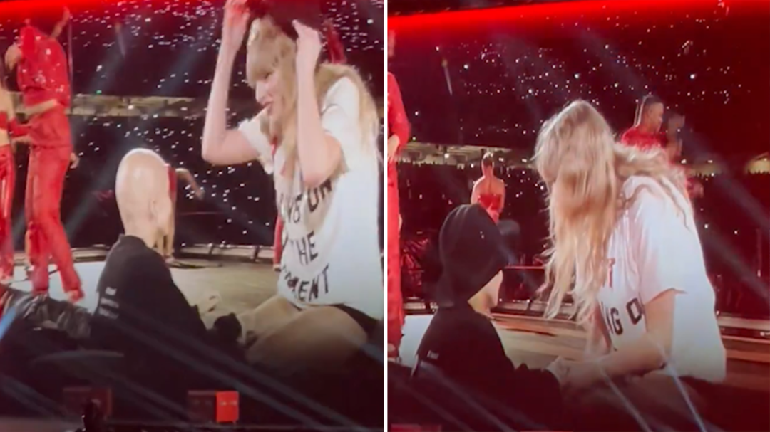 Sick fan given Taylor Swift's hat at Sydney concert